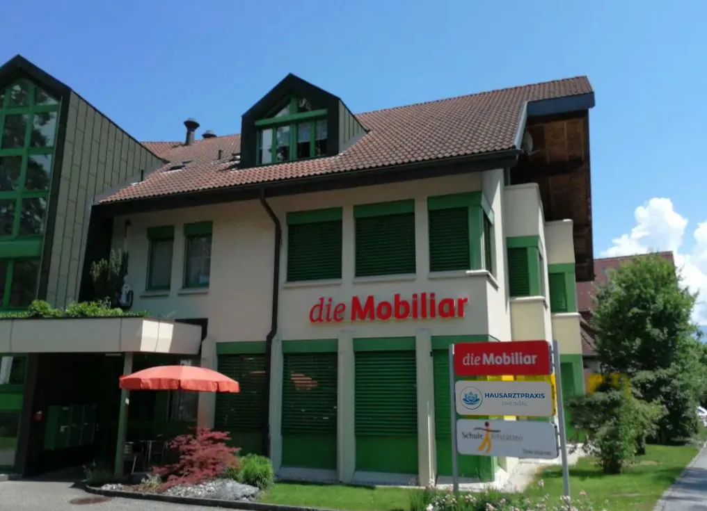 Praxisgebäude an der Bahnhofstrasse 5 in Altstätten (Gebäude der Mobiliar)